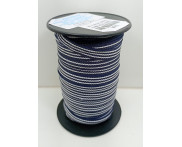 Cadarço 10 mm BIC 4  Marinho / Branco - 50 metros